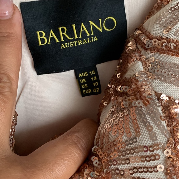 Sequins beige rose gold prom/special occasion dress - Picture 5 of 5